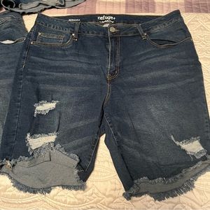 Denim Bermuda shorts